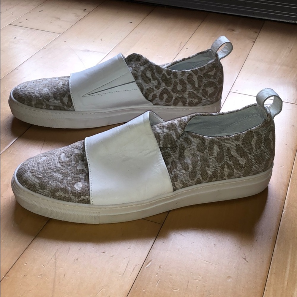 Barney’s New York leopard slip on sneaker